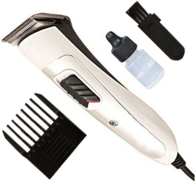PSK Professional Corded Hair Clipper Trimmer 120 min  Runtime 2 Length Settings(White)