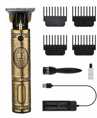 ZATCO BEST PROFESSIONAL BEARD TRIMMER HAIR Trimmer 120 min  Runtime 4 Length Settings(Gold)