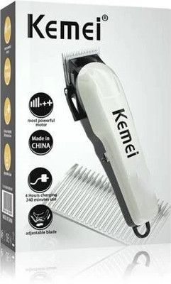 VR Bright Lite Quick Charge Battery and Power Operation Trimmer 120 min  Runtime 4 Length Settings(White)