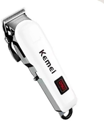 Kemei KM-809A. Professional Hair Trimmer 240min runtime Trimmer 120 min  Runtime 4 Length Settings(White)