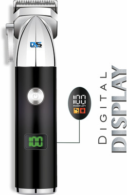 Daily Needs Shop 4 Multiple Blade With Type C Rechargeable Hair Clipper / Beard Trimmer 1200 mAh Trimmer 150 min  Runtime 4 Length Settings(Black)