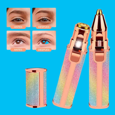 EVERFRESHH ad04 Eyebrow Razor, Facial Hair Remover Body Groomer 100 min  Runtime 2 Length Settings(Multicolor)