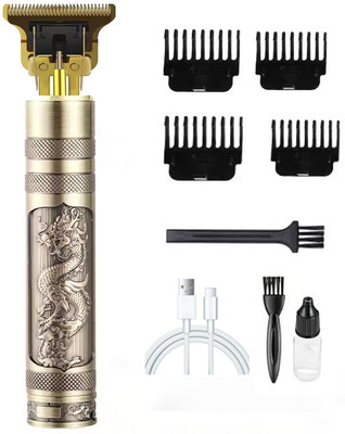 Profiline Hair Trimmers Split End Facial Cordless Hair Trimmer Zero Gapped Trimmer Hair Trimmer 60 min  Runtime 0 Length Settings(Steel)
