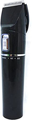 Geemy C Black Length Adjustable Professional Rechargeable Hair CLipper Trimmer for Men Trimmer 45 min  Runtime 4 Length Settings(Black)