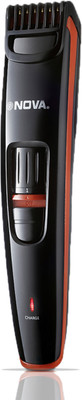 NOVA 1087 Trimmer 90 min Runtime 20 Length Settings(Red)