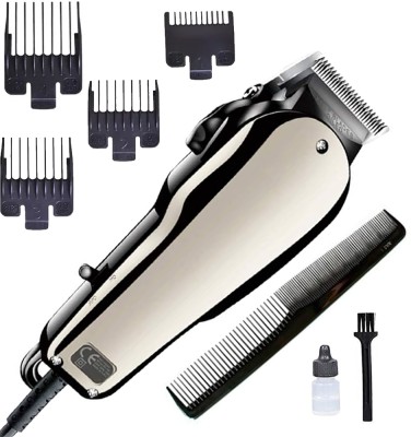 Crostal Adjustable Blade Easy Operation Hair Cutting Machine FOR MEN Trimmer 0 min  Runtime 4 Length Settings(White)