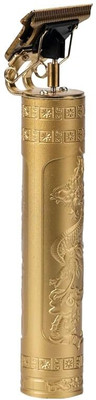 Saviraj Trimmer Men Professional Cordless Hair Clipper Dragon Style Fully Waterproof Trimmer 60 min  Runtime 5 Length Settings(Gold)