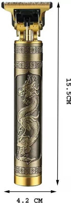 HouseOfCommon Hair Trimmer XY228 Trimmer 120 min  Runtime 4 Length Settings(Gold)