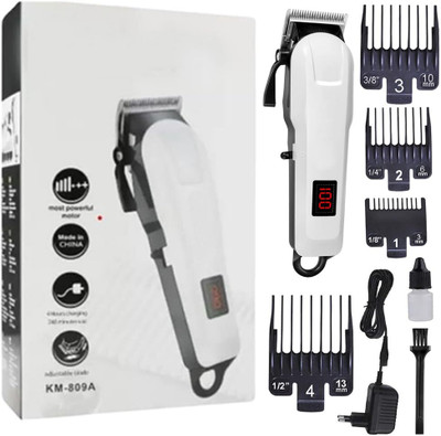 bestrok KM_809 Trimmer 45 min  Runtime 4 Length Settings(White)