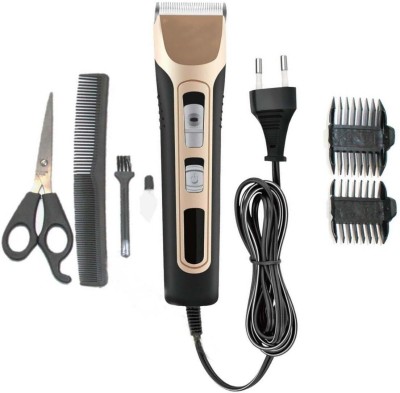 PSK Professional Corded Hair Clipper 3W 1.6m Wire Trimmer 120 min  Runtime 3 Length Settings(Multicolor)