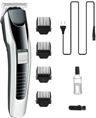 Capitalpoint Beard & Hair 538 H T C TRIMMER Rechargeable Professional Hair Trimmer Trimmer 60 min  Runtime 4 Length Settings(Silver, Black)