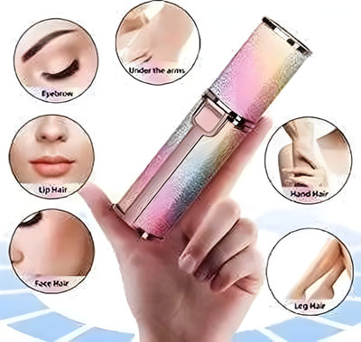 LAAMU Hair Remover Instant Laser Sensor Light Shaver Fully Waterproof Trimmer 120 min  Runtime 2 Length Settings(Multicolor)