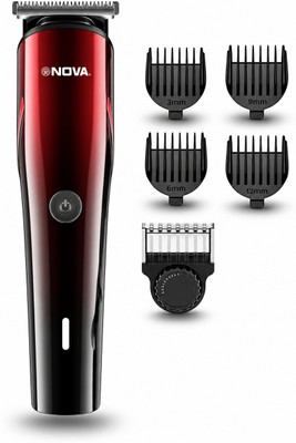 NOVA NHT 1132 Trimmer 150 min  Runtime 24 Length Settings(Black, Red)
