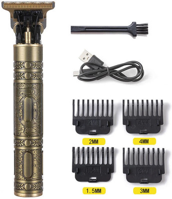 VR Bright Lite Professional Vintage Style with 0.5-4mm Trim Range lite24 Trimmer 60 min  Runtime 4 Length Settings(Gold)