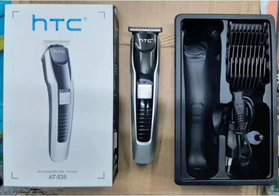 hgftrr HTC538 CORDLESS TRIMMER FOR MEN Trimmer 60 min  Runtime 4 Length Settings(Black)