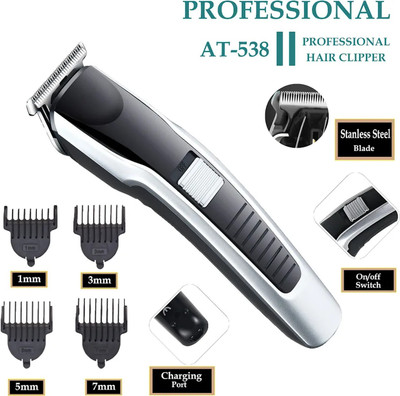 Life Creation Trimmer_packof_1_asfa--198 Trimmer 45 min  Runtime 4 Length Settings(Black, Silver)