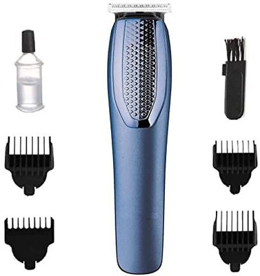 droptech AT-1210 Professional Beard Trimmer for Man Trimmer 45 min  Runtime 4 Length Settings(Blue)