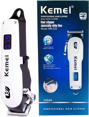 Kemei KM - 232 PROFESSIONAL TRIMMER with 240min Runtime. Trimmer 120 min  Runtime 4 Length Settings(Multicolor)