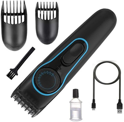 PRITECH New Premium Quality Cordless Fast Chargeable Beard Shaver Razor Fully Waterproof Trimmer 120 min  Runtime 2 Length Settings(Multicolor)