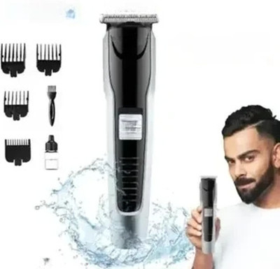 Zeus Volt Professional Trimmer For Men,Body Trimmer For Men Trimmer 60 min  Runtime 4 Length Settings(Silver)