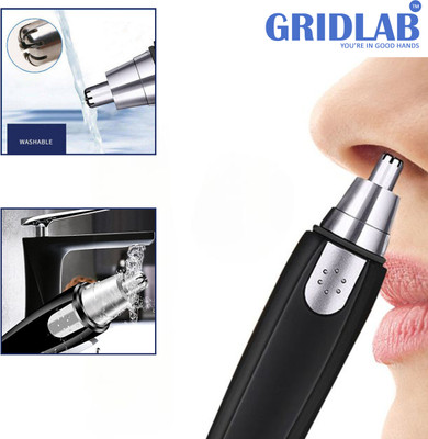 Gridlab Electric Nose and Ear Hair Shaver Facial Hair Clippers Trimmer 30 min  Runtime 1 Length Settings(Multicolor)
