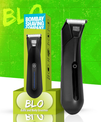 BOMBAY SHAVING COMPANY Blo Balls And Body Groomer-Groin Trimmer for men Fully Waterproof Trimmer 90 min  Runtime 2 Length Settings(Black)