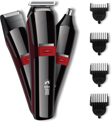 BEARDO Ape-X 3-in-1 Trimmer, nose trimmer, shaver, manscaping. Trimmer 120 min Runtime 20 Length Settings(Black)