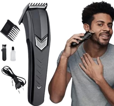 HTC PROFESSIONAL Beard & Hair Trimmer,T-Precision Blade with Advanced Technology Trimmer 120 min  Runtime 4 Length Settings(Gold)