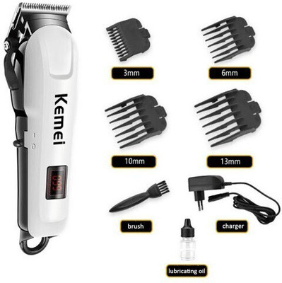Kemei K 809A Grooming Kit 120 min  Runtime 4 Length Settings(White)