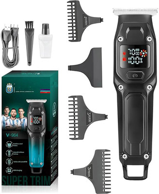 Frinzoo New Advanced Hair Trimming Devices With Powerful Turbo Mode Fully Waterproof Trimmer 103 min  Runtime 3 Length Settings(Black, Green)