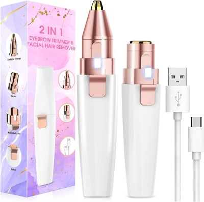 BELENZO 2 In 1 Eyebrow Trimmer Machine For Women Face Lips Nose Hair Removal Trimmer Strips(1 Strips)