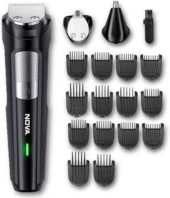 NOVA NG 1143 All In One Trimmer 100 min  Runtime 14 Length Settings(Black)