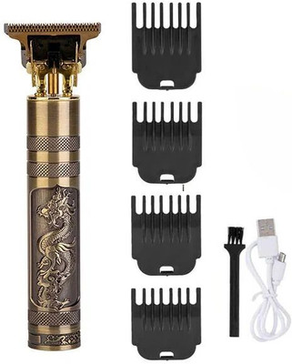HouseOfCommon Hair Trimmer XY242 Trimmer 60 min  Runtime 4 Length Settings(Gold)