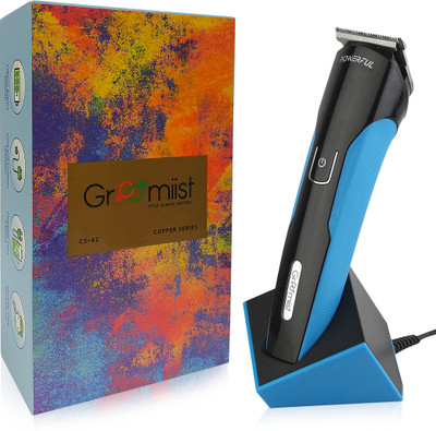 GROOMIIST CS-42 Trimmer 100 min  Runtime 1 Length Settings(Blue)