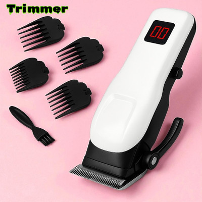 Shamsa X116 Electric Beard & Mustache Trimmer | Portable, Lightweight & Easy Grooming Fully Waterproof Trimmer 240 min  Runtime 4 Length Settings(White)