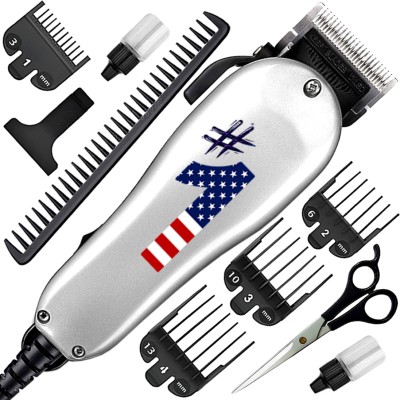 Zemei B1 New High Quality Hair Clipper Men Razor Heavy Duty Salon Use Beard Moustache Fully Waterproof Trimmer 0 min  Runtime 7 Length Settings(Multicolor)