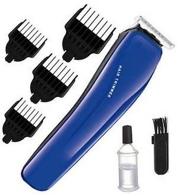 KEDARI AT-528 HAIR TRIMMER CLIPPER BEARD TRIMMER 0 MM SAVER TOOL RUN TIME 45 MINS. Trimmer 45 min  Runtime 4 Length Settings(Blue)