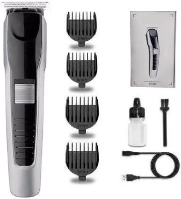 HHTTCC Comfortable and Easy-to-Use H T C Ergonomic AT-538 Trimmer Trimmer 60 min  Runtime 4 Length Settings(Silver)