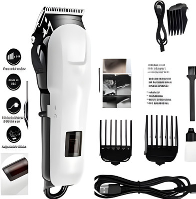 BEXCEL PROFESSIONAL MAXTOP 8096plkfmf TRIMMER Body Groomer 120 min  Runtime 5 Length Settings(White)