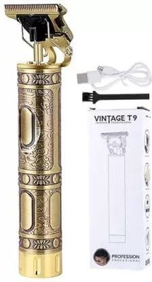 Oneclickshopping Trimmer for Men, Professional Buddha Style Trimmer 100 min  Runtime 4 Length Settings(Gold)
