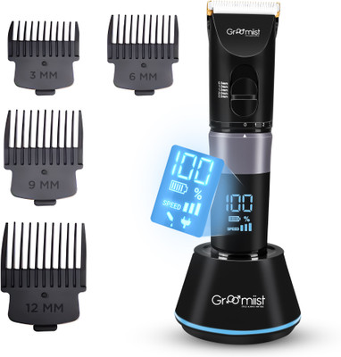 GROOMIIST GT-32 Trimmer 180 min  Runtime 5 Length Settings(Black)