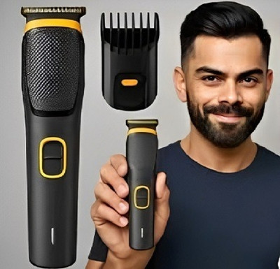 CozyFox 509 trimmer for mean Fully Waterproof Trimmer 45 min  Runtime 4 Length Settings(Black, Yellow)