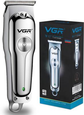 VGR V-071 Cordless Professional Hair Clipper  Runtime: 120 min Trimmer for Men  (Silver)