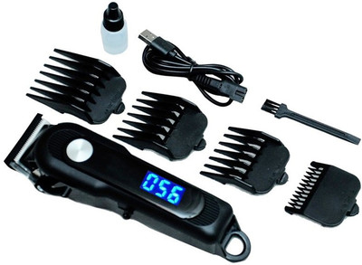 Drake KB-908 Cordless Professional LED Display Hair Clipper/ Trimmer 180 min  Runtime 10 Length Settings(Black)