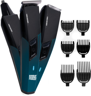 BOMBAY SHAVING COMPANY POWER GROOMER 11-IN-1 Trimmer 90 min  Runtime 3 Length Settings(Black)