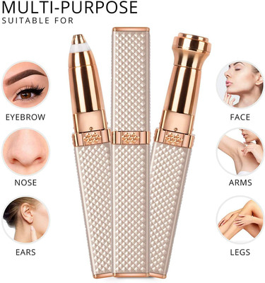 VIRZA TRADE Premium Rechargeable Trimmer 90 min  Runtime 1 Length Settings(Rose Gold)