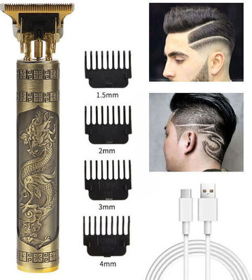 Totthar Hair Trimmer XY260 Trimmer 60 min  Runtime 4 Length Settings(Gold)