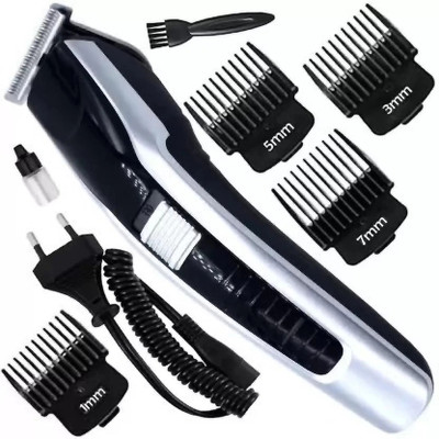 WAIKIL Wl 538 Trimmer Men Hair Cutting Machine Haircut Cordless Hair Clipper Shaver Trimmer 60 min  Runtime 4 Length Settings(Black, Silver)