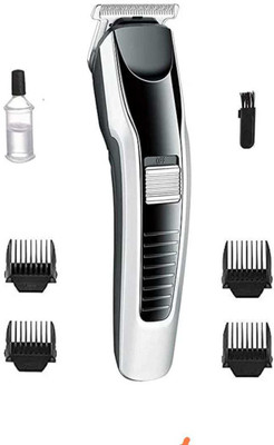 ZATCO Trimmer 538 and Shaver with 4 Trimming Combs, 45 Min Cordless Use Trimmer Trimmer 60 min  Runtime 4 Length Settings(Silver, Black)