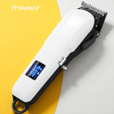 Shamsa X373 Professional Men’s Cordless Trimmer – Beard, Hair, Mustache, Rechargeable Fully Waterproof Trimmer 240 min  Runtime 4 Length Settings(White)